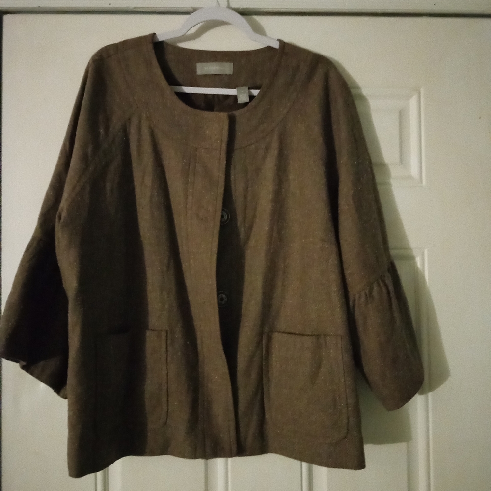 Babydoll style tan jacket